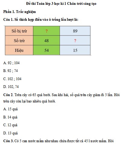 de thi hoc ki 1 toan 3 ctst 4*501998