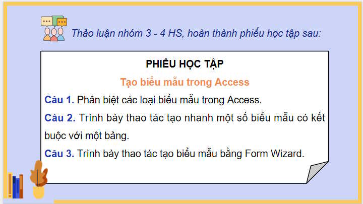 Tạo và sử dụng biểu mẫu