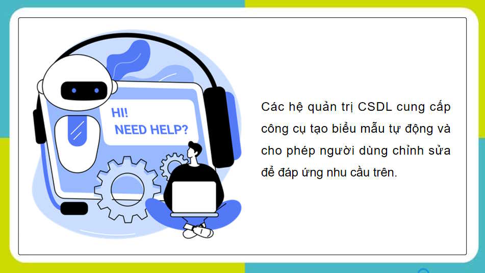 Các biểu mẫu cho xem và cập nhập CSDL