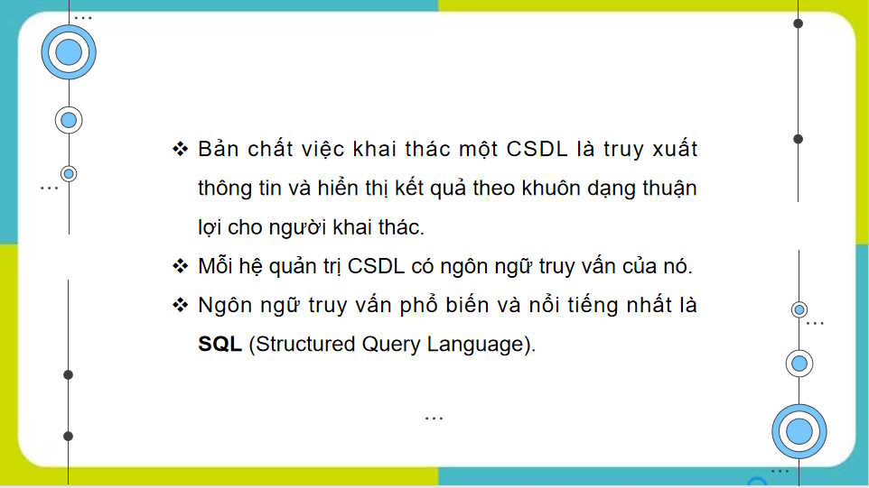 Truy vấn trong cơ sở dữ liệu quan hệ