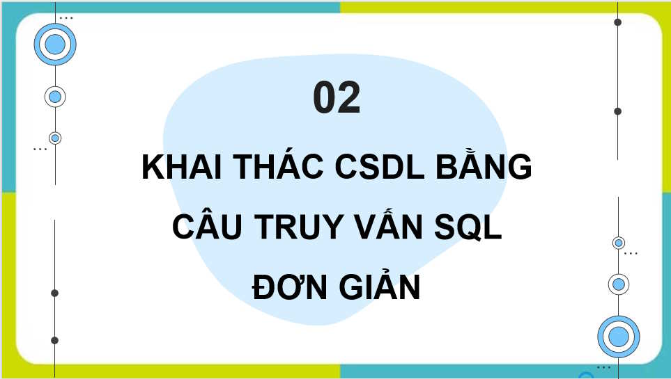 Truy vấn trong cơ sở dữ liệu quan hệ