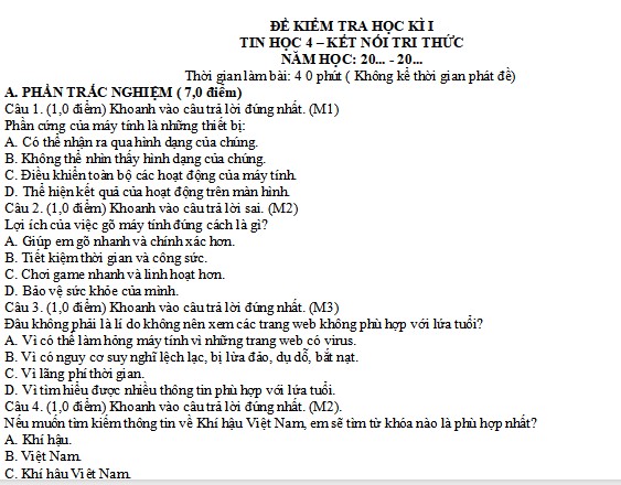 de thi tin hoc lop 4 hoc ki 1 ket noi tri thuc 2*504428