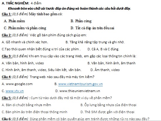 de thi tin hoc lop 4 hoc ki 1 ket noi tri thuc 3*504427