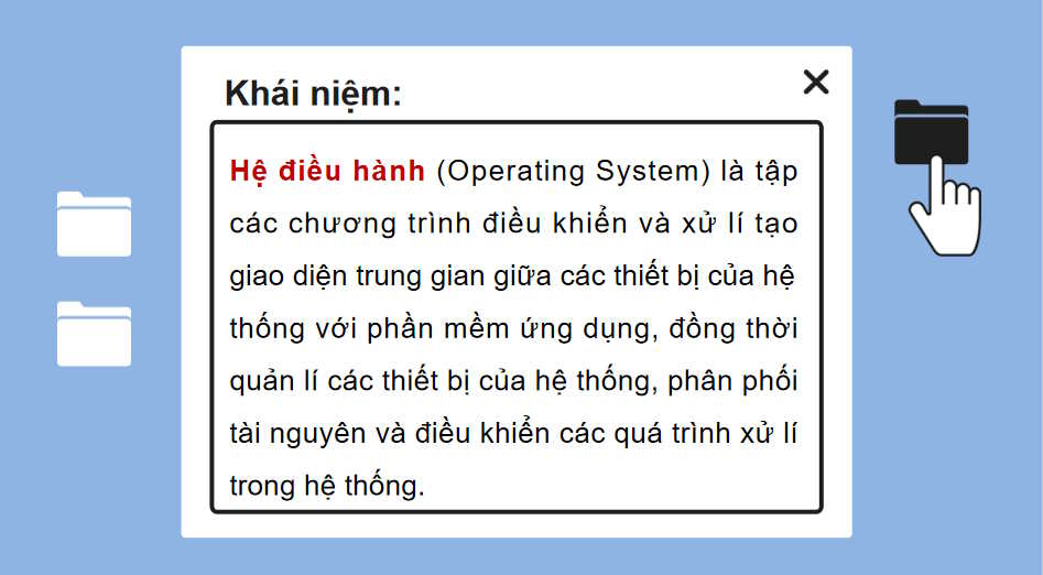 Giáo án PowerPoint Tin học 11 Bài 3 Khái quát về hệ điều hành