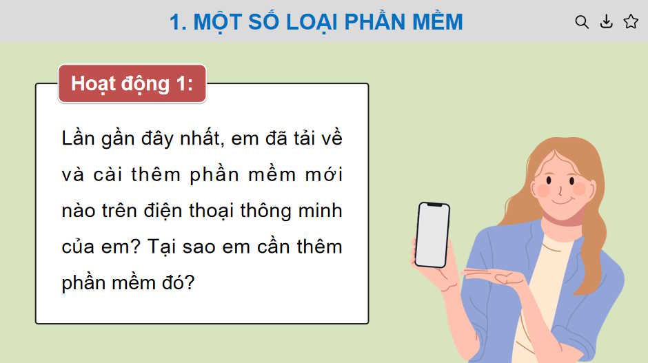 Giáo án PowerPoint Tin học 11 Bài 5 Phần mềm ứng dụng và dịch vụ phần mềm