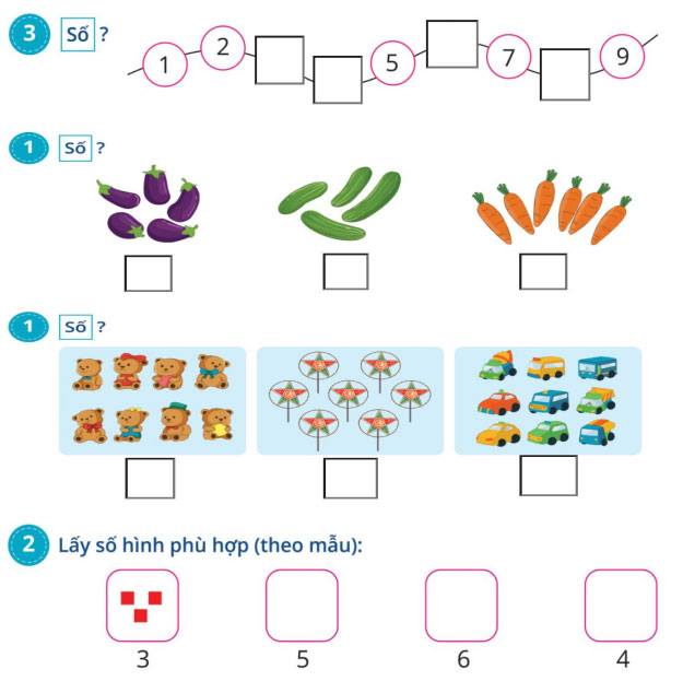 Ôn tập học kì 1 môn Toán lớp 1