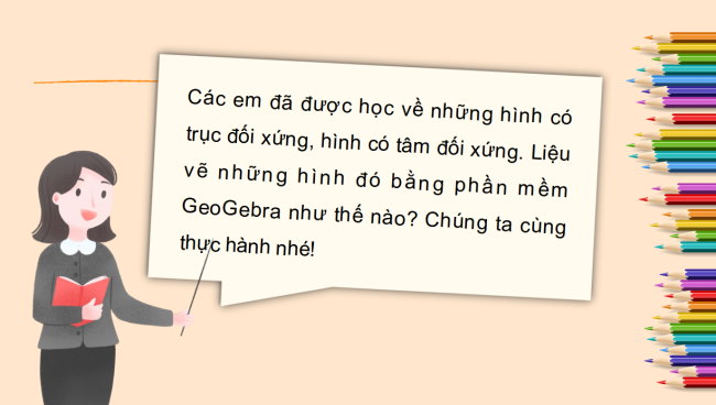 PowerPoint Toán 6 Vẽ hình đơn giản với phần mềm Geogebra