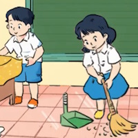 PowerPoint Đạo đức 1 Bài 18: Tự giác tham gia các hoạt động ở trường tích hợp AI