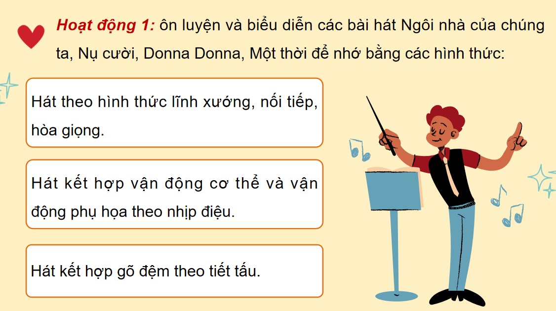 Giáo án điện tử Bài Ôn tập cuối kì 2 Âm nhạc 9 Kết nối tri thức