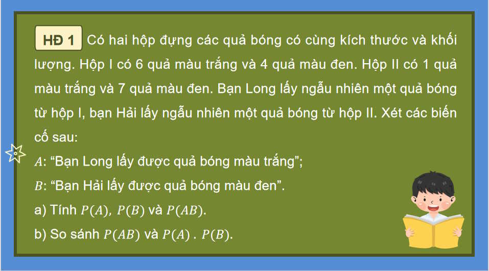  Công thức nhân xác suất cho hai biến cố độc lập