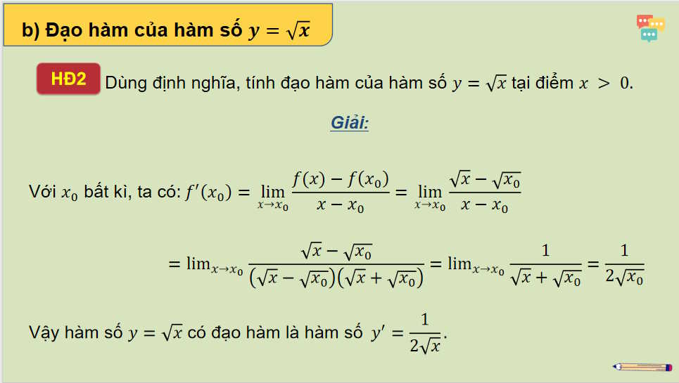  Các quy tắc tính đạo hàm