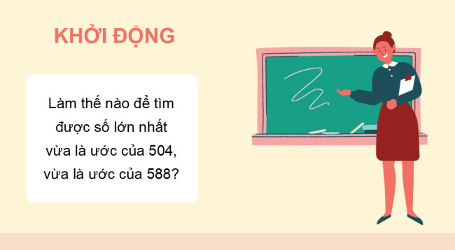 PowerPoint Toán 6 Bài 12: Ước chung. Ước chung lớn nhất