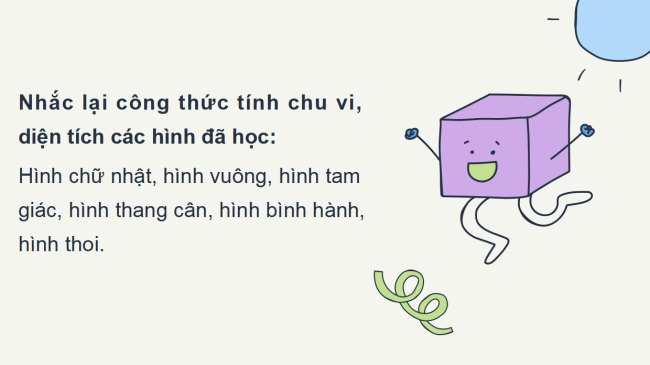 PowerPoint Toán 6 Bài 4: Hoạt động thực hành và trải nghiệm: Tính chu vi và diện tích của một số hình trong thực tiễn