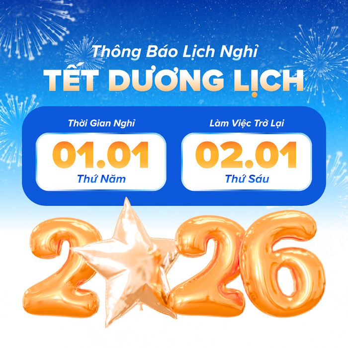 Banner thông báo lịch nghỉ lễ, Tết