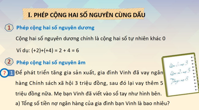 PowerPoint Toán 6 Bài 3: Phép cộng các số nguyên