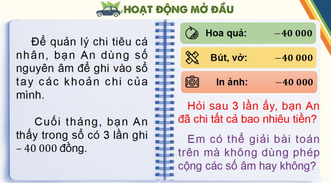 PowerPoint Toán 6 Bài 5: Phép nhân các số nguyên