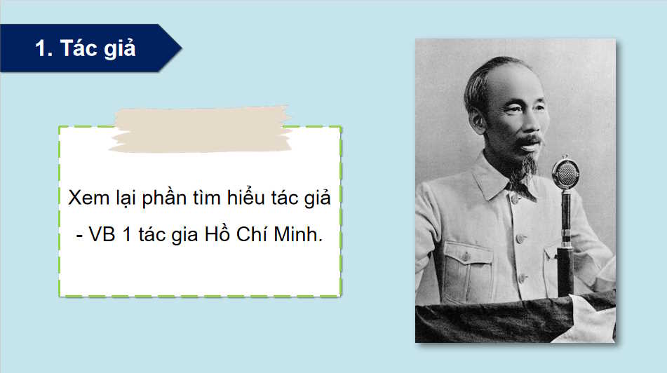 Ngữ văn 12 Bài 6: Tác gia Hồ Chí Minh