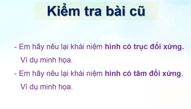 PowerPoint Toán 6 Bài 7: Đối xứng trong thực tiễn