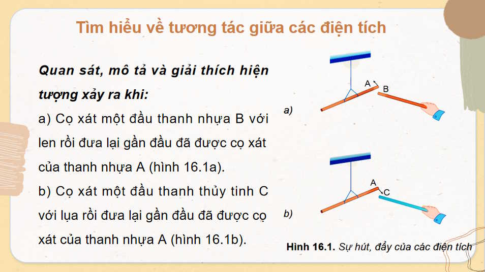 Giáo án Vật lí 11 Bài 16: Lực tương tác giữa hai điện tích