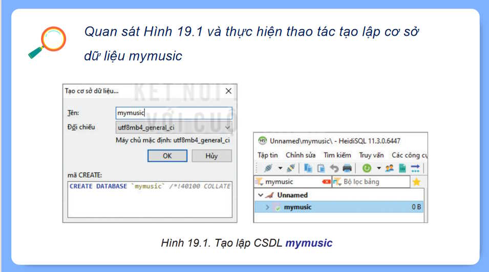 Giáo án Tin học 11 Bài 19: Thực hành tạo lập cơ sở dữ liệu và các bảng