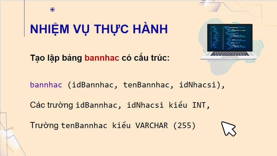 Giáo án Tin học 11 Bài 20: Thực hành tạo lập các bảng có khóa ngoài