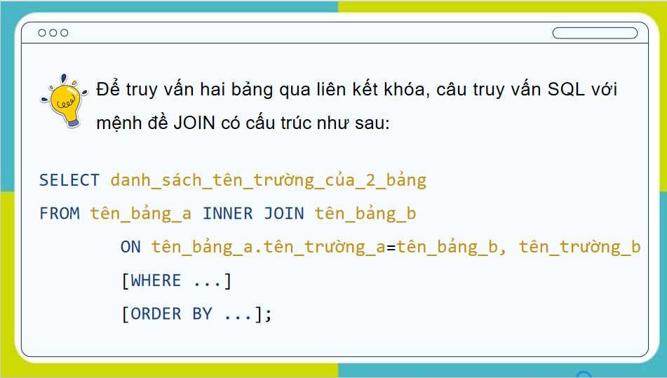Giáo án Tin học 11 Bài 23: Thực hành truy xuất dữ liệu qua liên kết các bảng