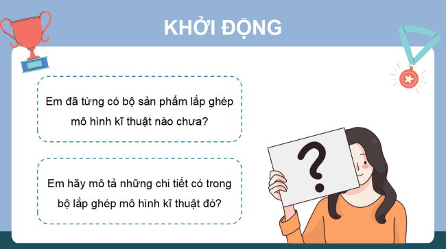 PowerPoint Công nghệ 4 Bài 7: Giới thiệu bộ lắp ghép mô hình kĩ thuật