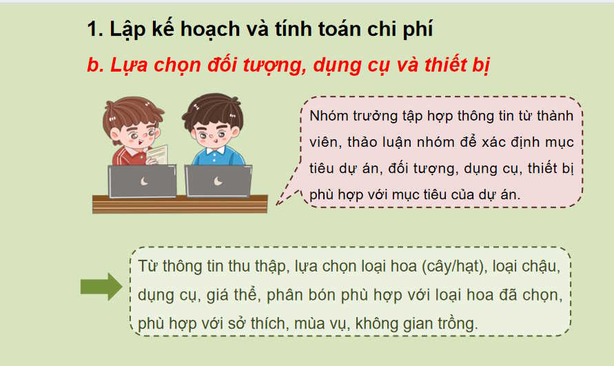 Dự án trồng hoa trong chậu