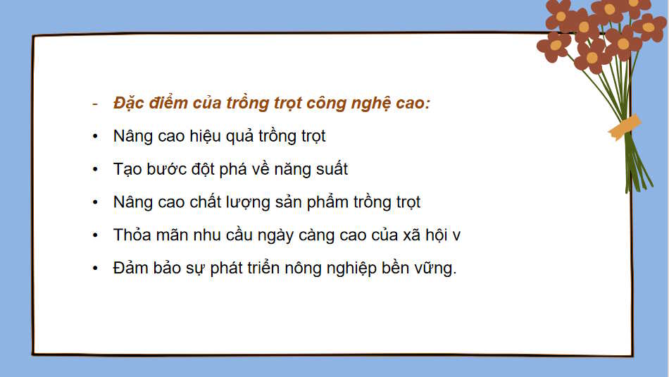 Giới thiệu về trồng trọt công nghệ cao