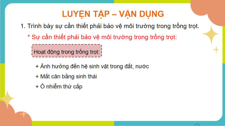 Công nghệ 10 Ôn tập chương VIII
