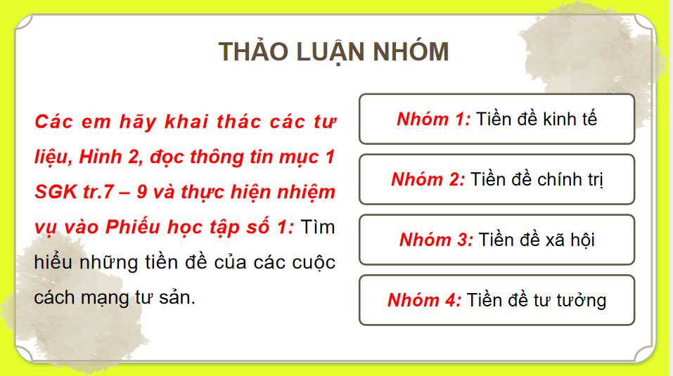 Một số vấn đề chung về cách mạng tư sản