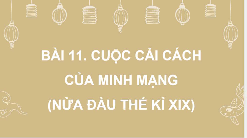 Cuộc cải cách của Minh Mạng