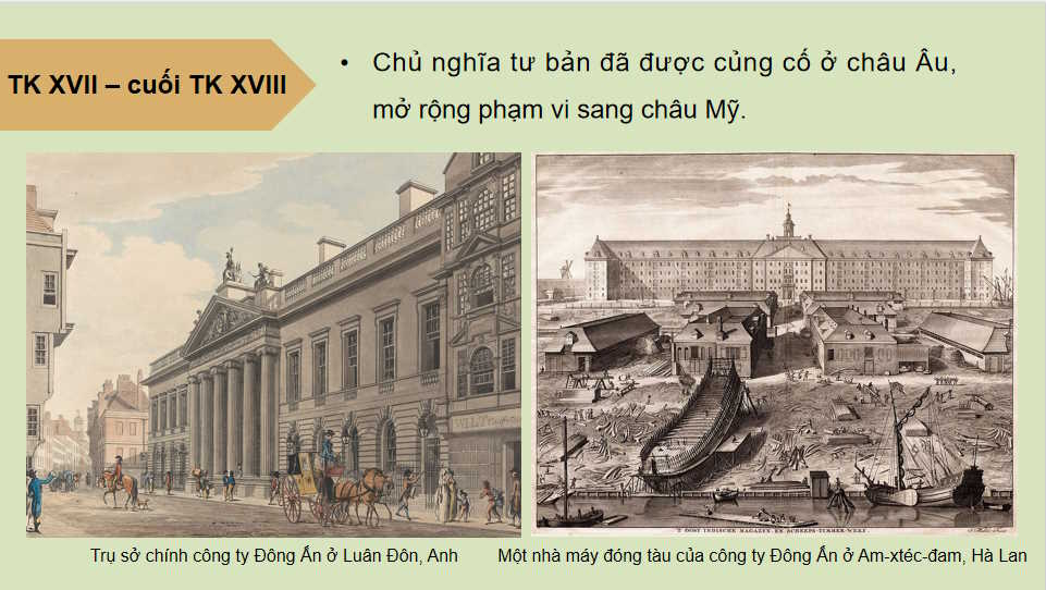 Sự xác lập và phát triển của chủ nghĩa tư bản