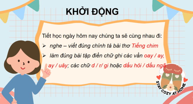 PowerPoint Tiếng Việt 3 Bài 9: Nghe - viết Tiếng chim