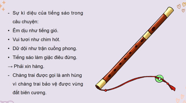 PowerPoint Âm nhạc 3 Chủ đề 2 Tiết 3: Thường thức âm nhạc: Kể chuyện âm nhạc Tiếng sáo kì diệu