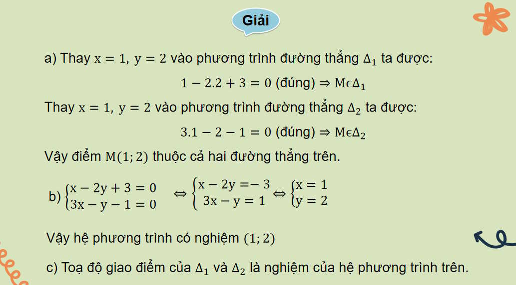 Giáo án Toán 10 Bài 20: Vị trí tương đối giữa hai đường thẳng Góc và khoảng cách