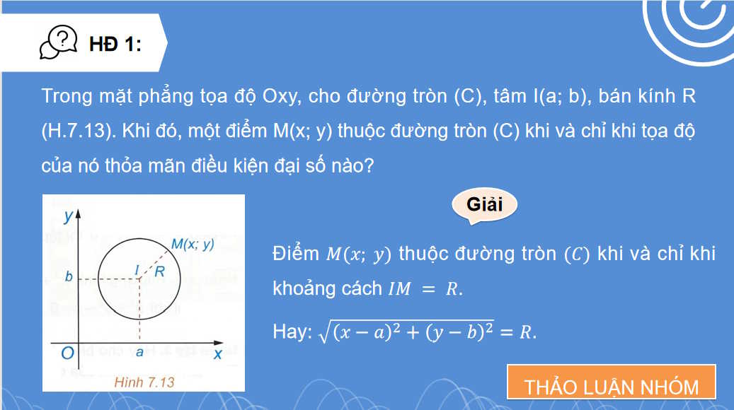Giáo án Toán 10 Bài 21: Đường tròn trong mặt phẳng tọa độ