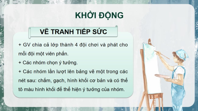 PowerPoint Mĩ thuật 5 Chủ đề 1: Yếu tố tạo hình trong thực hành, sáng tạo theo chủ đề