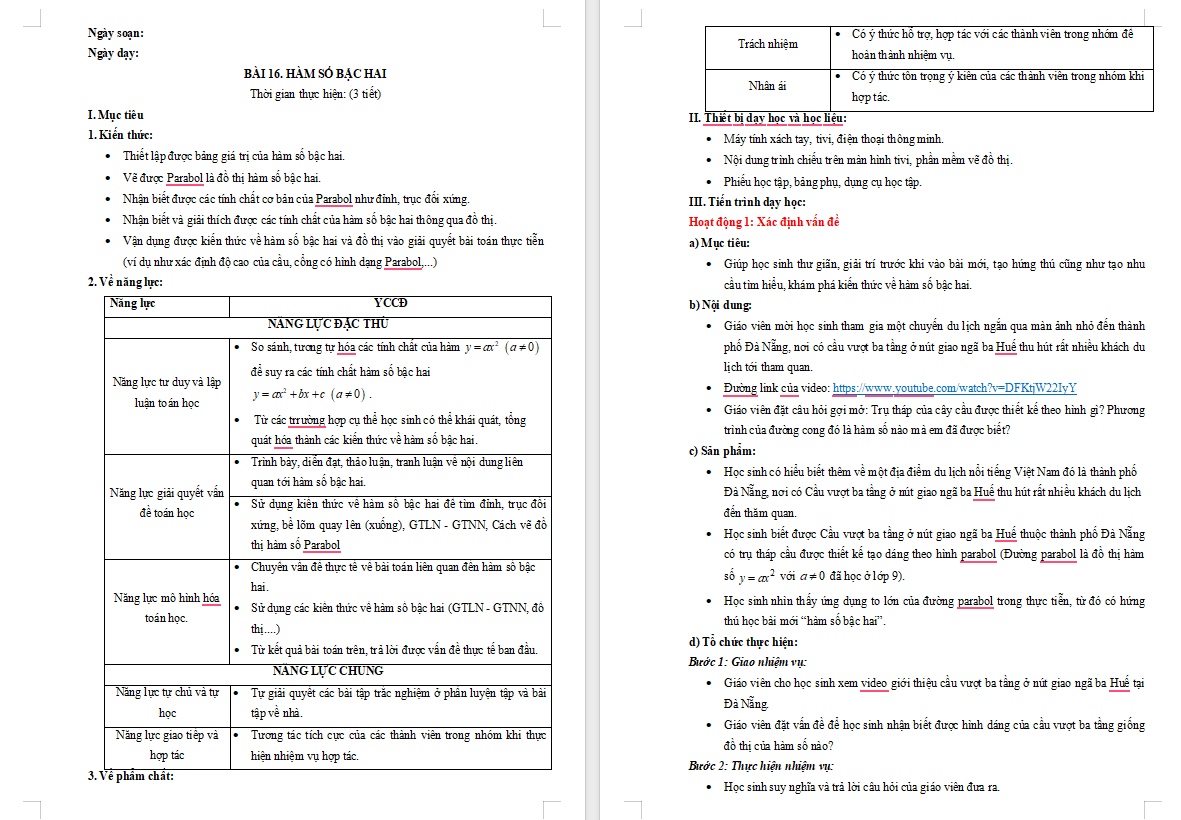 PowerPoint Toán 10 Bài 16: Hàm số bậc hai