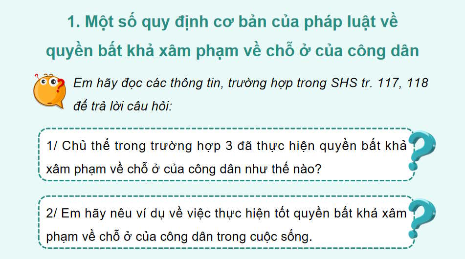 Quyền bất khả xâm phạm về chỗ ở của công dân