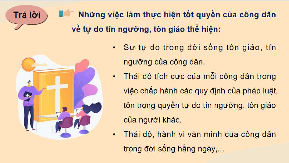 Quyền và nghĩa vụ của công dân về tự do tín ngưỡng và tôn giáo