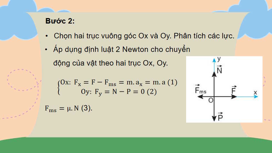 Một số ví dụ về cách giải các bài toán thuộc phần động lực học