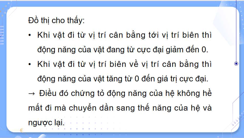 Vật lí 11 Bài 5: Động năng - Thế năng - Sự chuyển hoá năng lượng trong dao động điều hòa