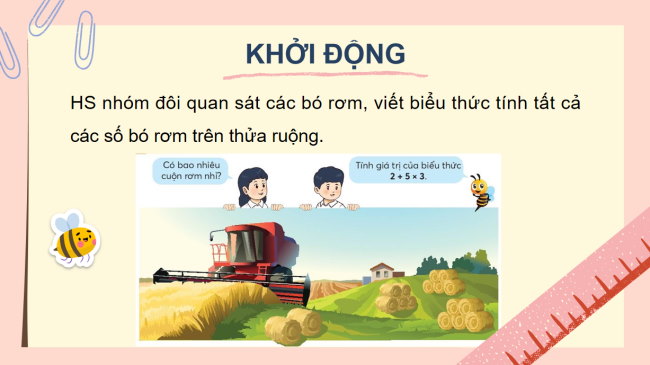 PowerPoint Toán 3: Tính giá trị của biểu thức (tiếp theo) trang 34