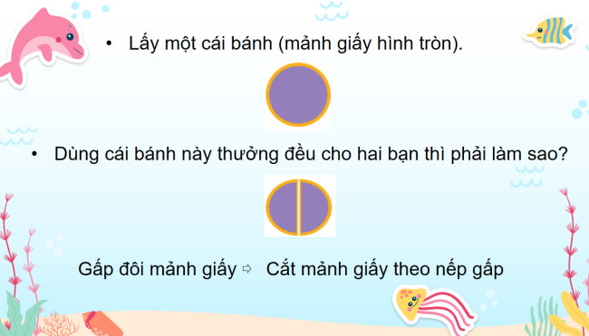 PowerPoint Toán 3: Một phần hai, một phần ba, một phần tư, một phần năm