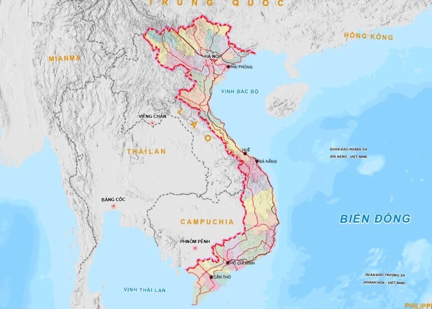 Bản đồ sáp nhập tỉnh mới nhất của Việt Nam 2025