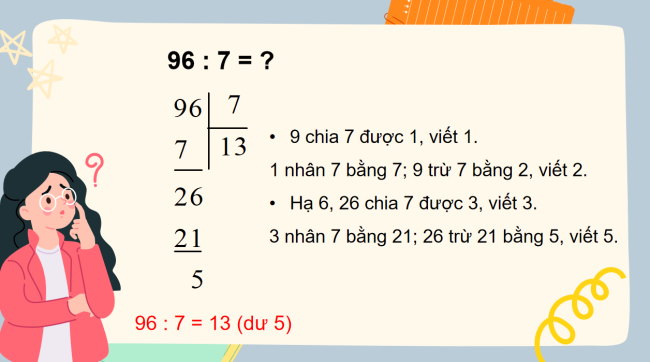 PowerPoint Toán 3: Chia số có ba chữ số cho số có một chữ số