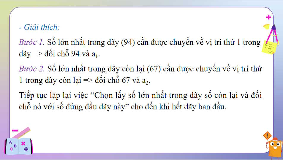 Tin học 7 Bài 3: Sắp xếp chọn