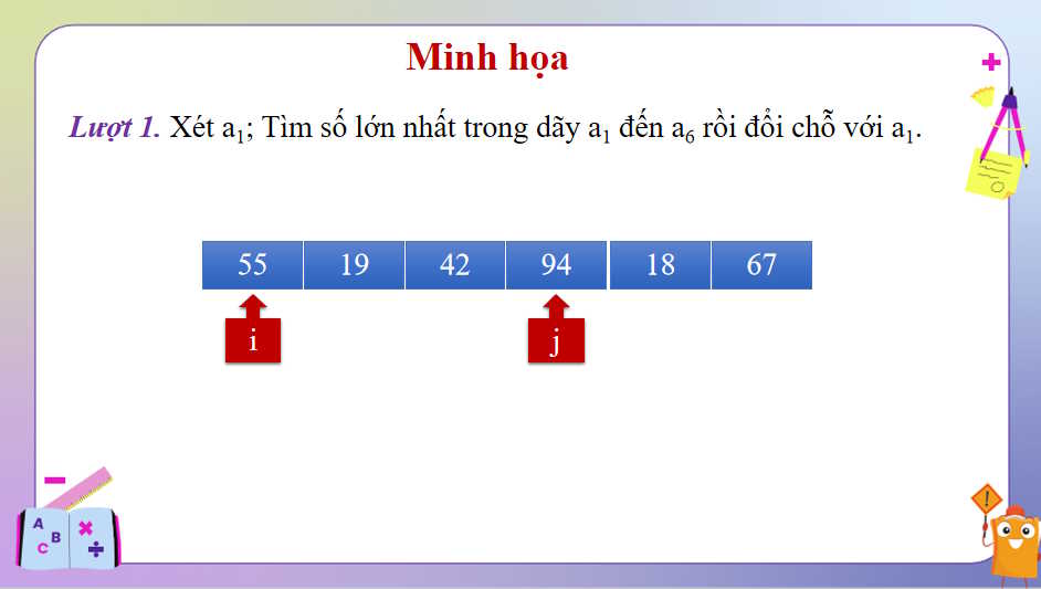 Tin học 7 Bài 3: Sắp xếp chọn