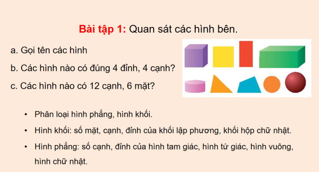 PowerPoint Toán 3: Ôn tập hình học và đo lường